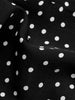 JIM & NORA Elegant Women Long Sleeve V Neck Dot Printed Buttons Midi Dress 2023 Autumn Dresses Casual Holiday