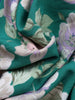 JIM & NORA Vintage Bohemian Short Sleeve V Neck Green Floral Boho Long Dresses Women Holiday Summer Dress A-line Beach Vestidos