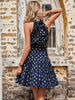 JIM & NORA Women 2023 Sexy Sleeveless Dot Printed Midi Dresses Straps A-Line Vestidos Casual Hoilday Summer Beach Sundress