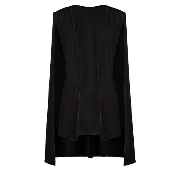 Women's Autumn Vintage Split Sleeve Cloak Blazer  Suit Jacket Coat Fake Long Sleeve Casual Blazer