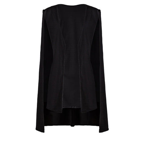 Women's Autumn Vintage Split Sleeve Cloak Blazer  Suit Jacket Coat Fake Long Sleeve Casual Blazer