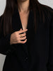 JMPRS Blazers Women Chic Single Breasted Black Coats Notched Collar Suit  Office Ladies Jacket Long Sleeve Outwear