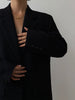 JMPRS Blazers Women Chic Single Breasted Black Coats Notched Collar Suit  Office Ladies Jacket Long Sleeve Outwear