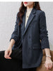 JMPRS England Style Corduroy Suit Jacket Women Fall 2023 Double Breasted Blazer Mujer Casual All-match Slim Fit Coat Outwear
