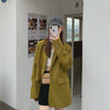 JMPRS Spring Retro Mustard Green Loose Suit Jacket Women Oversized Blazer Female Elegant Office Bleizer De Mujer