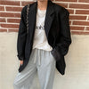 JMPRS Suit Jacket Women's 2023 Korean style Oversize Design Casual Suit All Match Blazer Mujer Office Lady Coat