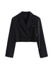 JMPRS Summer Women Thin Blazer Button Streetwear Long Sleeve Fall Crop Jacket Loos All-match Elegant Ladies Suit Coat