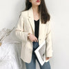 [JPQF] Casual Blazers for Women Female Retro 2023 Spring Temperament Commuter Joker Korean Version Loose Jacket Female S-XXL