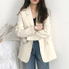 [JPQF] Casual Blazers for Women Female Retro 2023 Spring Temperament Commuter Joker Korean Version Loose Jacket Female S-XXL