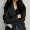 [JPQF] Casual Blazers for Women Female Retro 2023 Spring Temperament Commuter Joker Korean Version Loose Jacket Female S-XXL