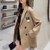 [JPQF] Jacket Women's Spring and Autumn 2023 Casual Suit Jacket Coat Office Lady Blazer Ladies Tops S-XXXL