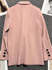 [JPQF] Pink Suit and Jacket Female 2023 Spring and Autumn Commuter Loose Leisure Joker Black Suit and Jacket Blazer Women