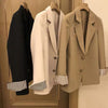 [JPQF] Suit Coat Female 2023 Korean Version of Spring Autumn Loose Ladies Khaki Female Black Leisure Commuter Design