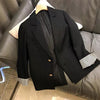 [JPQF] Suit Coat Female 2023 Korean Version of Spring Autumn Loose Ladies Khaki Female Black Leisure Commuter Design