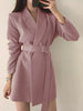 [JPQF] Suit Coat Female 2023 Spring and Autumn Korean Version Slim Fit Commuter Versatile Belt Black Suit Woman Office S-3XL