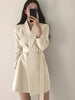 [JPQF] Suit Coat Female 2023 Spring and Autumn Korean Version Slim Fit Commuter Versatile Belt Black Suit Woman Office S-3XL