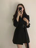 [JPQF] Suit Coat Female 2023 Spring and Autumn Korean Version Slim Fit Commuter Versatile Belt Black Suit Woman Office S-3XL