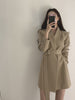 [JPQF] Suit Coat Female 2023 Spring and Autumn Korean Version Slim Fit Commuter Versatile Belt Black Suit Woman Office S-3XL