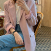 [JPQF] Suit Jacket 2023 Spring Korean Version Loose British Style Pink Suit Jacket Female Commuter Coats Blazer Women S-XL