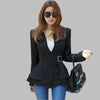 JSXDHK Office Lady Women Blazer Coat 2022 Spring Formal Ruffles Long Sleeve Tie Blazers Business Sexy V Neck Work Jacket Coat