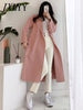 imCharms 2023 Autumn And Winter Double-Sided Cashmere Temperament Coat Women's Mid-Length Loose Side Slit Woolen Coat