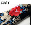 imCharms 2023 Autumn Comfortable Cotton Embroidered Suit Women's Raglan Sleeves Black fLong Two-Piece Suit