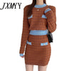 imCharms 2023 Spring And Autumn And Comfortable Knitted Women's Gentle Temperament Sweater Half Skirt Suit