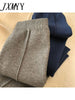 imCharms 2023 Spring High Waist Loose Knitted Grandma Pants Nine Points All-Match Casual Pants Female Ins