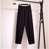 imCharms 2023 Spring High Waist Loose Knitted Grandma Pants Nine Points All-Match Casual Pants Female Ins