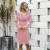 imCharms 2023 Autumn And Winter European And American Women's And Elegant Temperament Sweater Knitted Suit