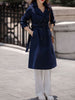 imCharms 2023 Autumn And Winter British Style Elegant Temperament Mid-Length Thin Trench Coat Women's Coat