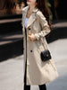 imCharms 2023 Autumn And Winter British Style Elegant Temperament Mid-Length Thin Trench Coat Women's Coat