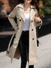 imCharms 2023 Autumn And Winter British Style Elegant Temperament Mid-Length Thin Trench Coat Women's Coat