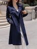 imCharms 2023 Autumn And Winter British Style Elegant Temperament Mid-Length Thin Trench Coat Women's Coat