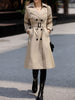 imCharms 2023 Autumn And Winter British Style Elegant Temperament Mid-Length Thin Trench Coat Women's Coat