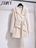 imCharms 2023 Autumn And Winter Trench Coat Women's Mid-Length Loose And Elegant Temperament Coat