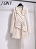 imCharms 2023 Autumn And Winter Trench Coat Women's Mid-Length Loose And Elegant Temperament Coat