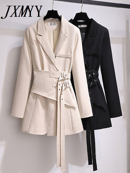 imCharms 2023 Autumn And Winter Trench Coat Women's Mid-Length Loose And Elegant Temperament Coat