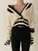 imCharms 2023 Autumn And Winter Knitted Cardigan Women's College Style Casual Loose Outer Wear Knitted Jacket Ins Tide
