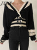 imCharms 2023 Autumn And Winter Knitted Cardigan Women's College Style Casual Loose Outer Wear Knitted Jacket Ins Tide