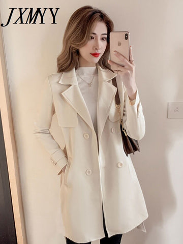 imCharms 2023 Autumn And Winter Elegant Temperament Slim Casual Jacket Coat Windbreaker Women's Clothing