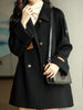 imCharms 2023 Autumn And Winter Loose And Thin Casual All-Match High-End Commuter Temperament Woolen Coat Trend