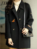 imCharms 2023 Autumn And Winter Loose And Thin Casual All-Match High-End Commuter Temperament Woolen Coat Trend