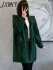 imCharms 2023 Autumn And Winter Windbreaker Women's Mid-Length Thin Solid Color Simple Temperament Coat Casual Hooded
