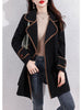imCharms 2023 Autumn And Winter chic Temperament Slimming Color Matching Lace-Up Woolen Coat Coat Women's Clothing