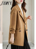 imCharms 2023 Autumn and Winter Loose Slimming All-Match Elegant Suit Collar Thickened Woolen Coat Women's Clothing