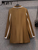 imCharms 2023 Plus Size Women's Spring Double-Breasted Lapel Suit Slim And Versatile Temperament Suit Jacket