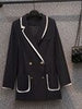 imCharms 2023 Plus Size Women's Spring Double-Breasted Lapel Suit Slim And Versatile Temperament Suit Jacket