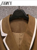 imCharms 2023 Plus Size Women's Spring Double-Breasted Lapel Suit Slim And Versatile Temperament Suit Jacket