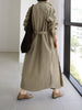 imCharms 2023 Loose Large Size Shirts Long Over Knee Dress Lace Up Bow Doll Skirt Student Long Sleeve Windbreaker Jacket Tide